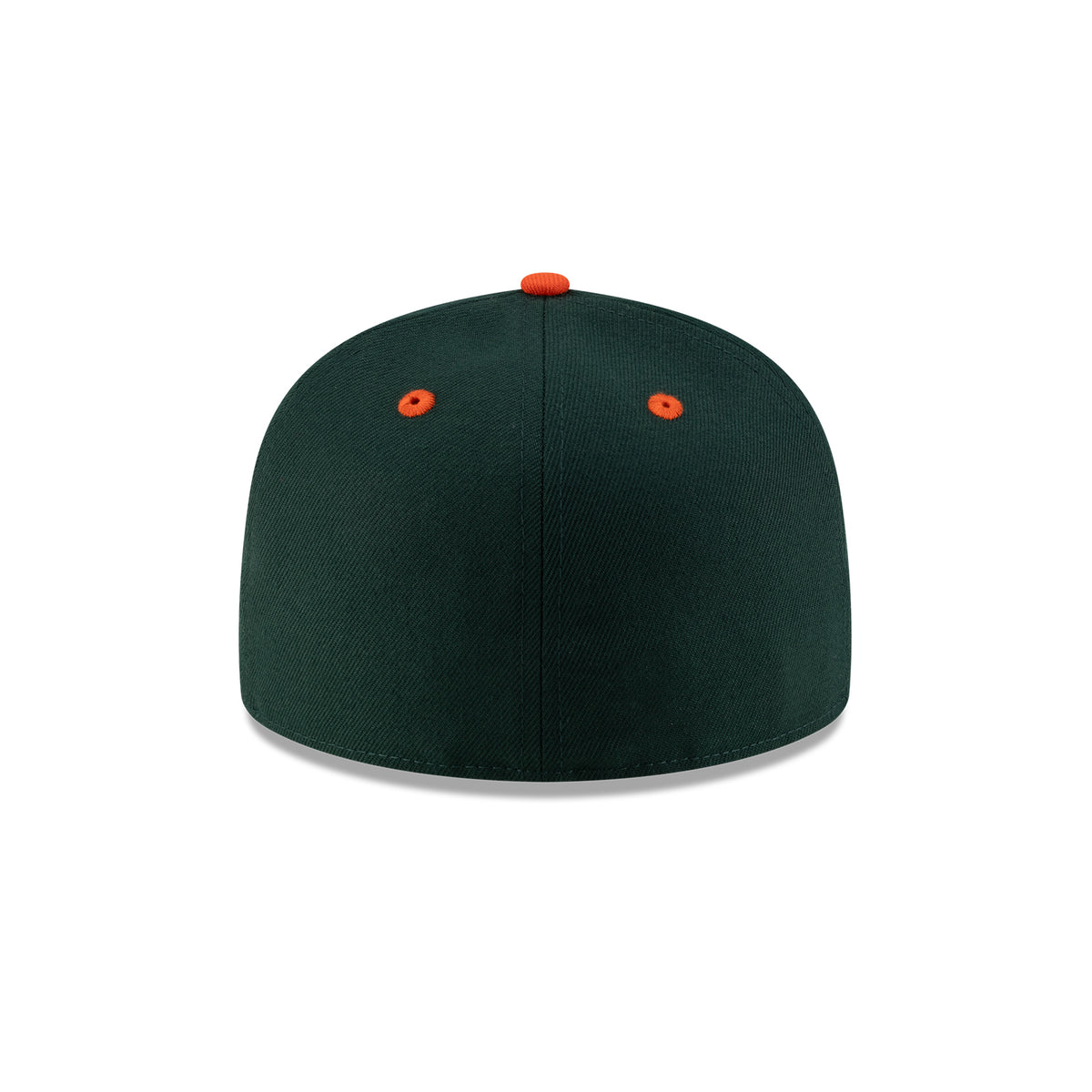 New Era Miami Hurricanes Green and Orange Old English &quot;M&quot; On-Field 59FIFTY Fitted Hat