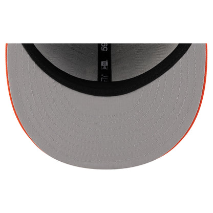 New Era Miami Hurricanes Green and Orange Old English "M" On-Field 59FIFTY Fitted Hat