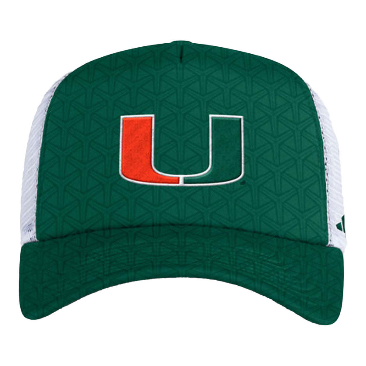 Adidas Miami Hurricanes Trucker Hat - Front View