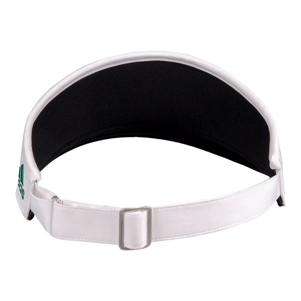 Adidas University of Miami Coaches White Adjustable Visor - Back View