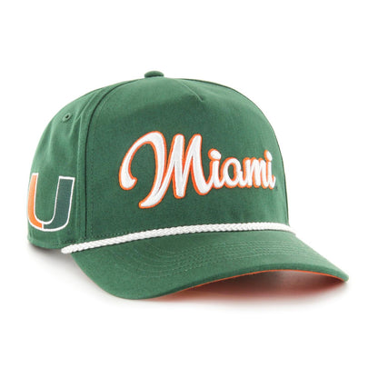 '47 Brand University of Miami Overhand Green Adjustable Hat