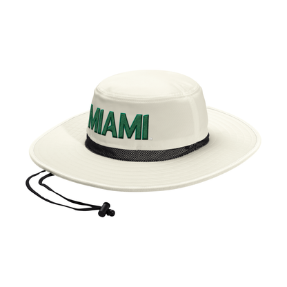 adidas Miami Hurricanes Tan Wide Brim Sun Hat