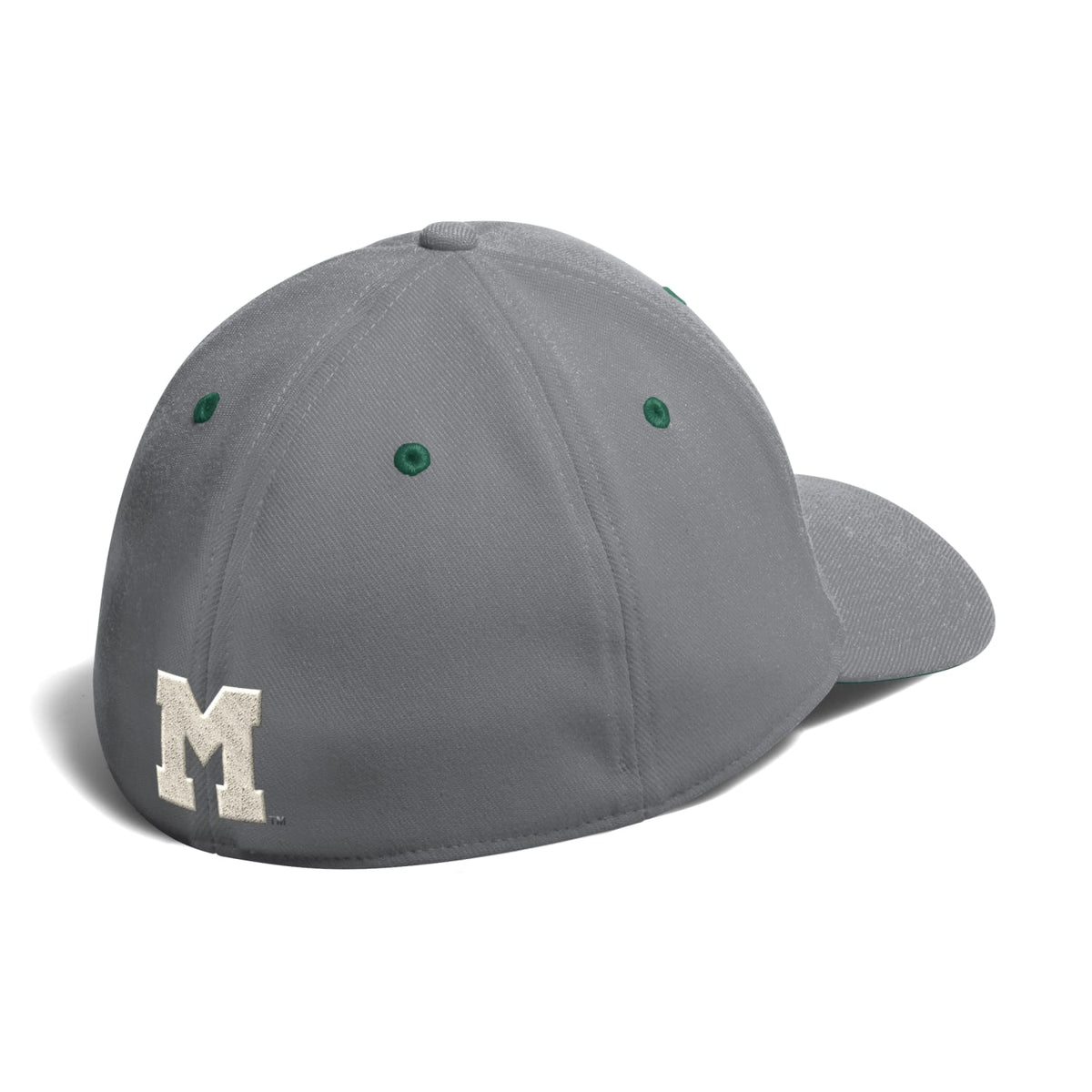 adidas Miami Hurricanes Grey Unstructured Stretch Script Hat