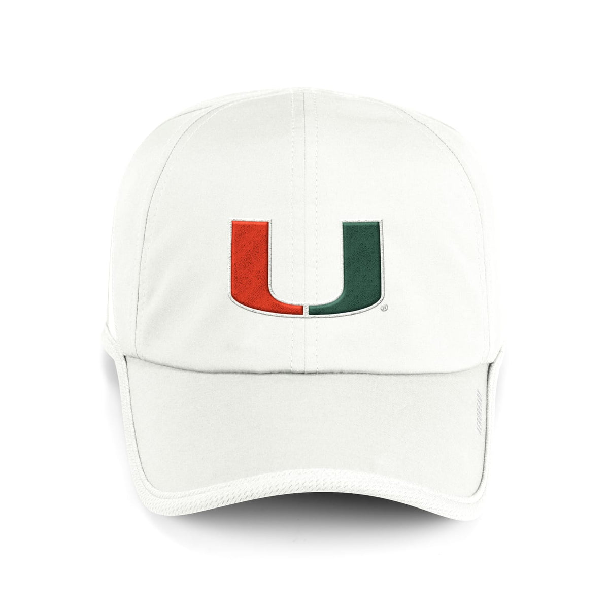 adidas Miami Hurricanes White Superlite AeroReady Cap