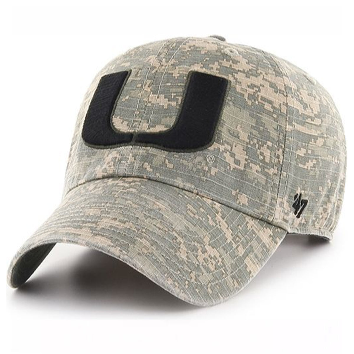 47 Brand Miami Hurricanes OHT Camouflage Hat