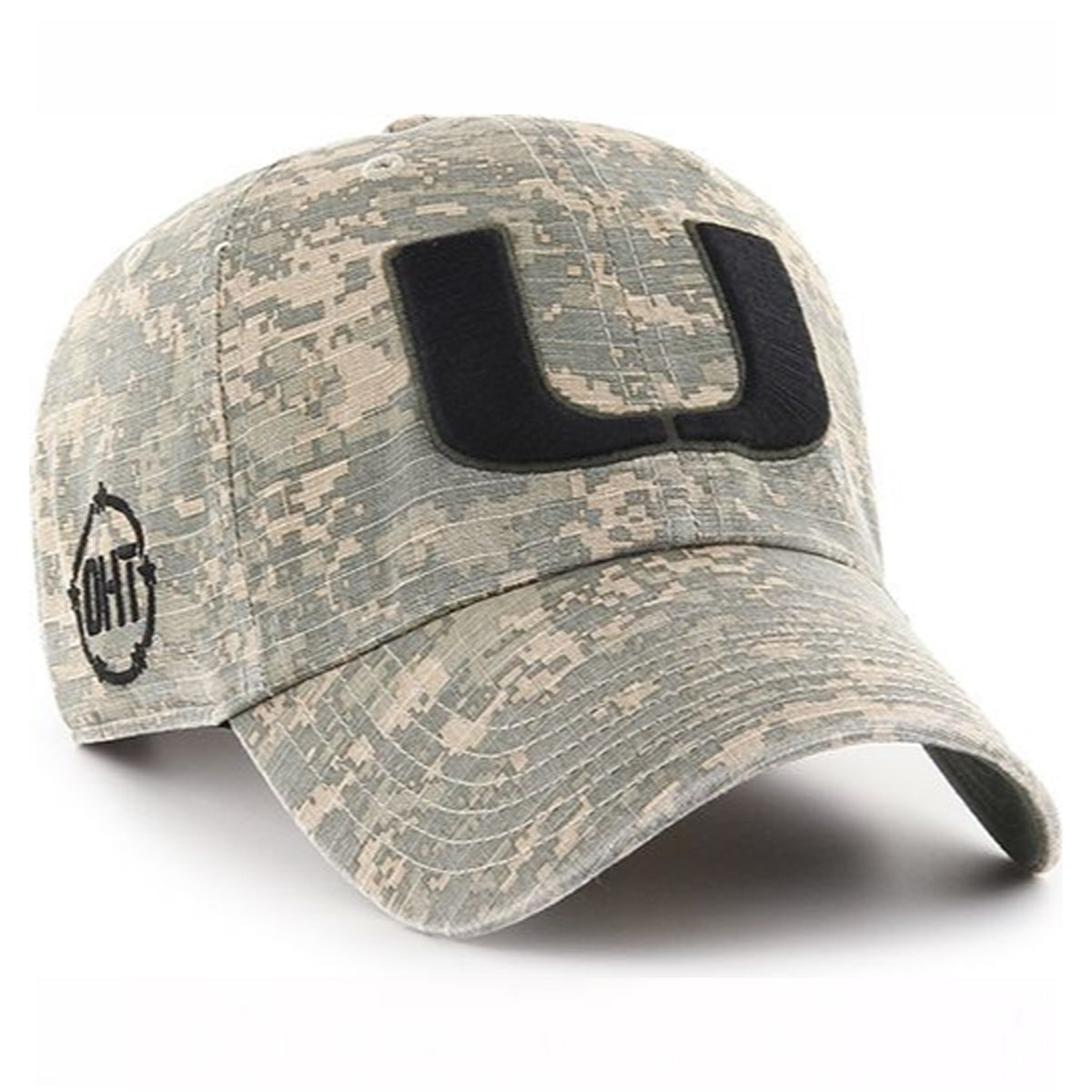 47 Brand Miami Hurricanes OHT Camouflage Hat