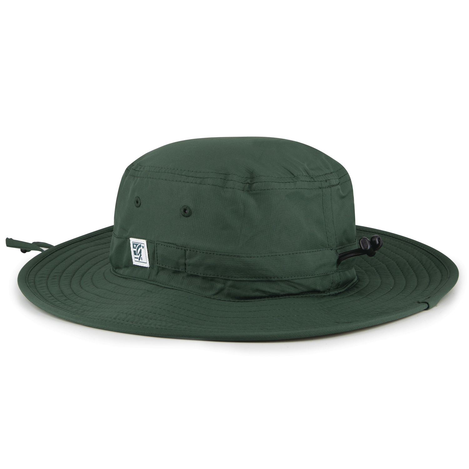 The Game Miami Hurricanes Green Miami Script Lightweight Bucket Hat - Front View