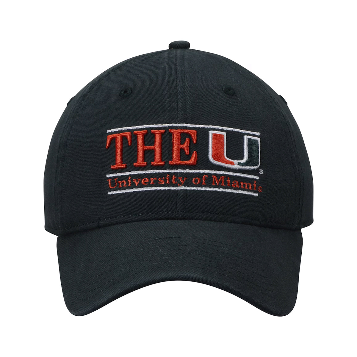 The Game-University of Miami 'The U' Bar Design Adjustable Green Twill Cap - Angled Left View