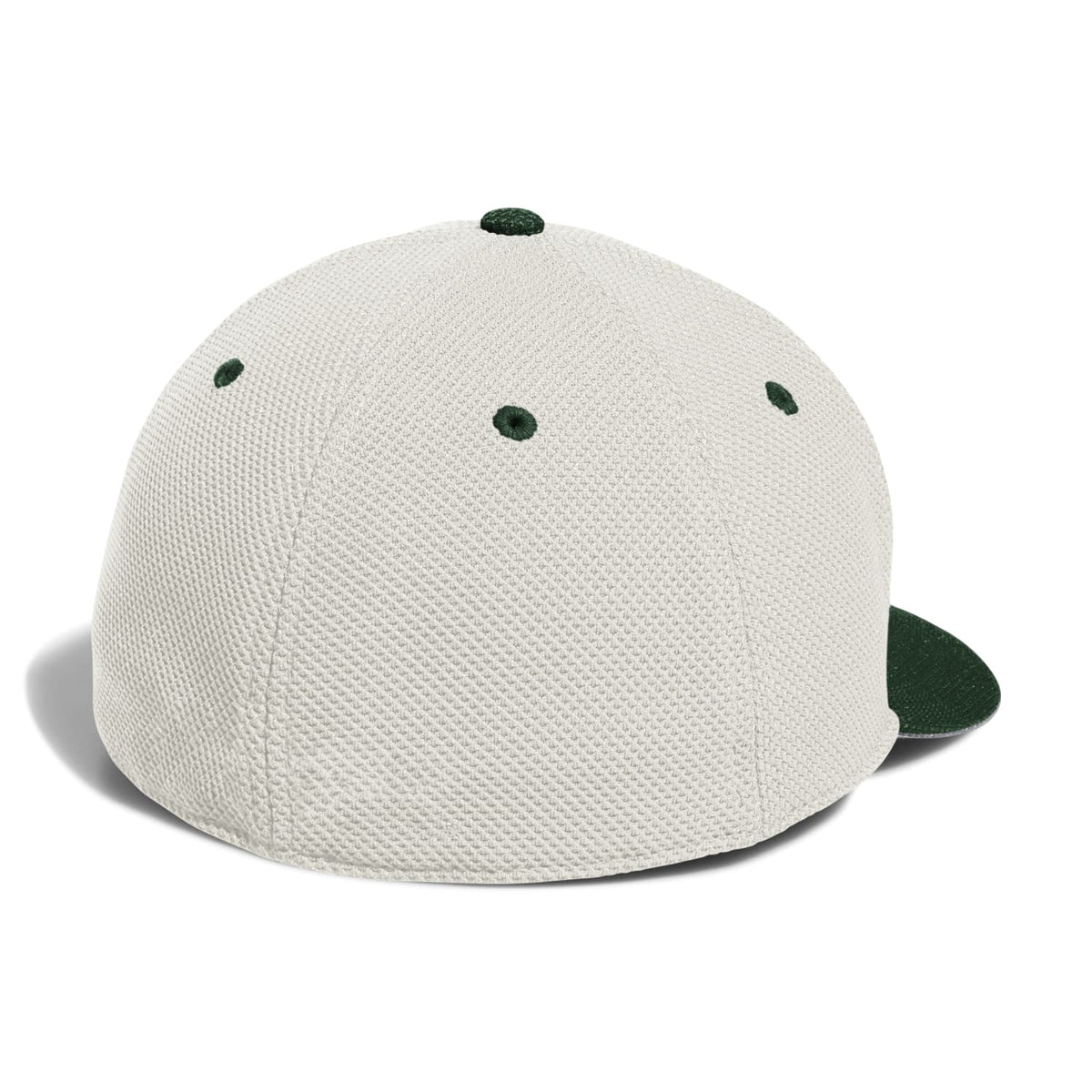 adidas Miami Hurricanes Green and Cream Fitted Mesh Performance Hat