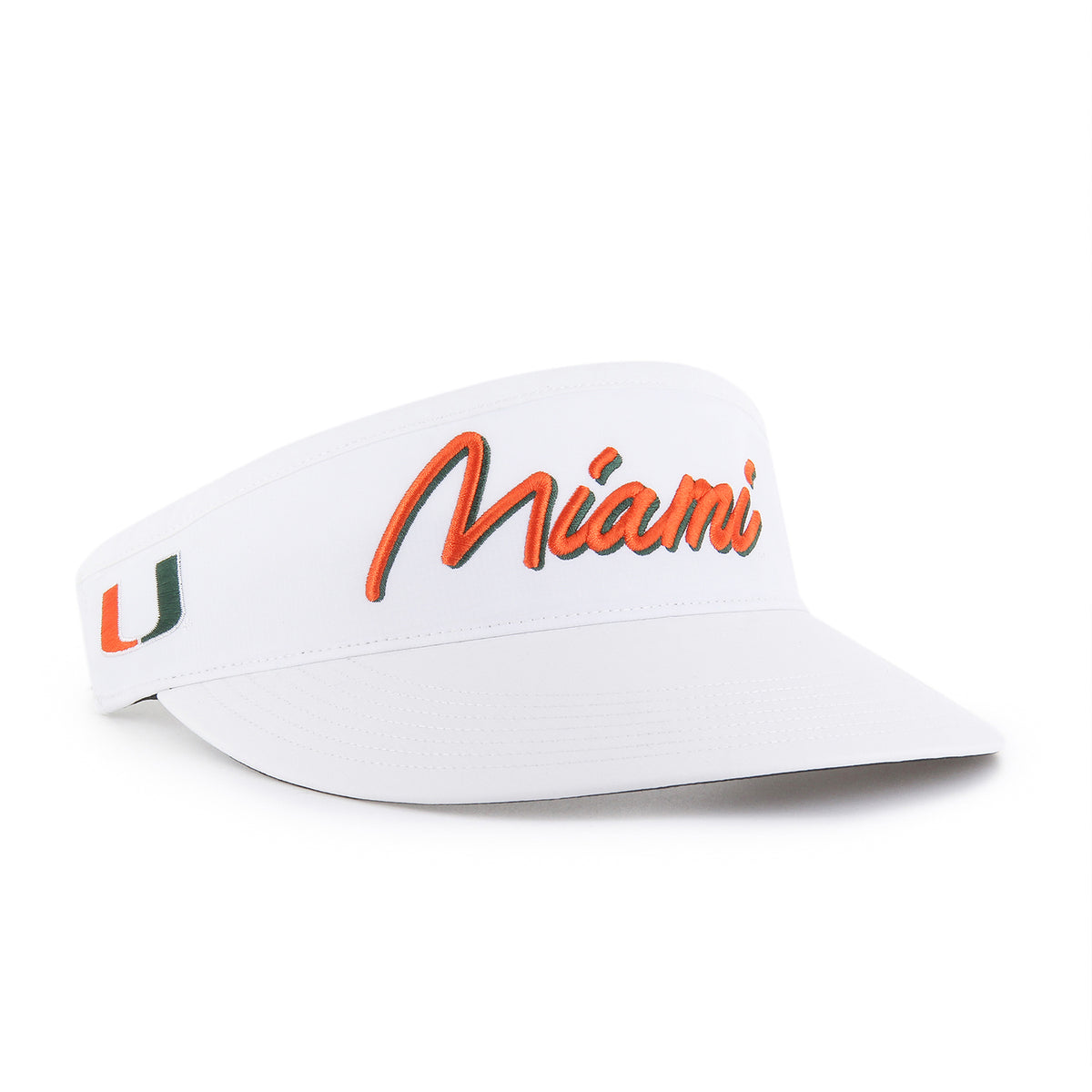 &#39;47 Brand Miami Hurricanes White Miami Melbourne Visor