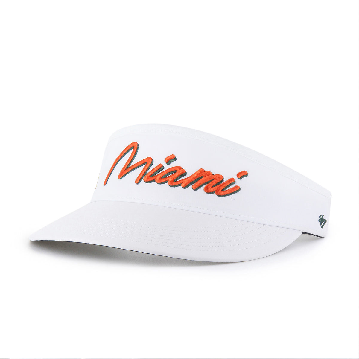 &#39;47 Brand Miami Hurricanes White Miami Melbourne Visor