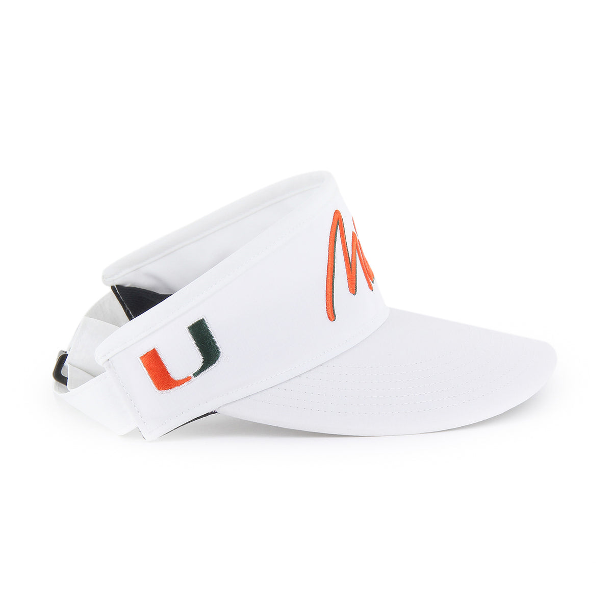 &#39;47 Brand Miami Hurricanes White Miami Melbourne Visor