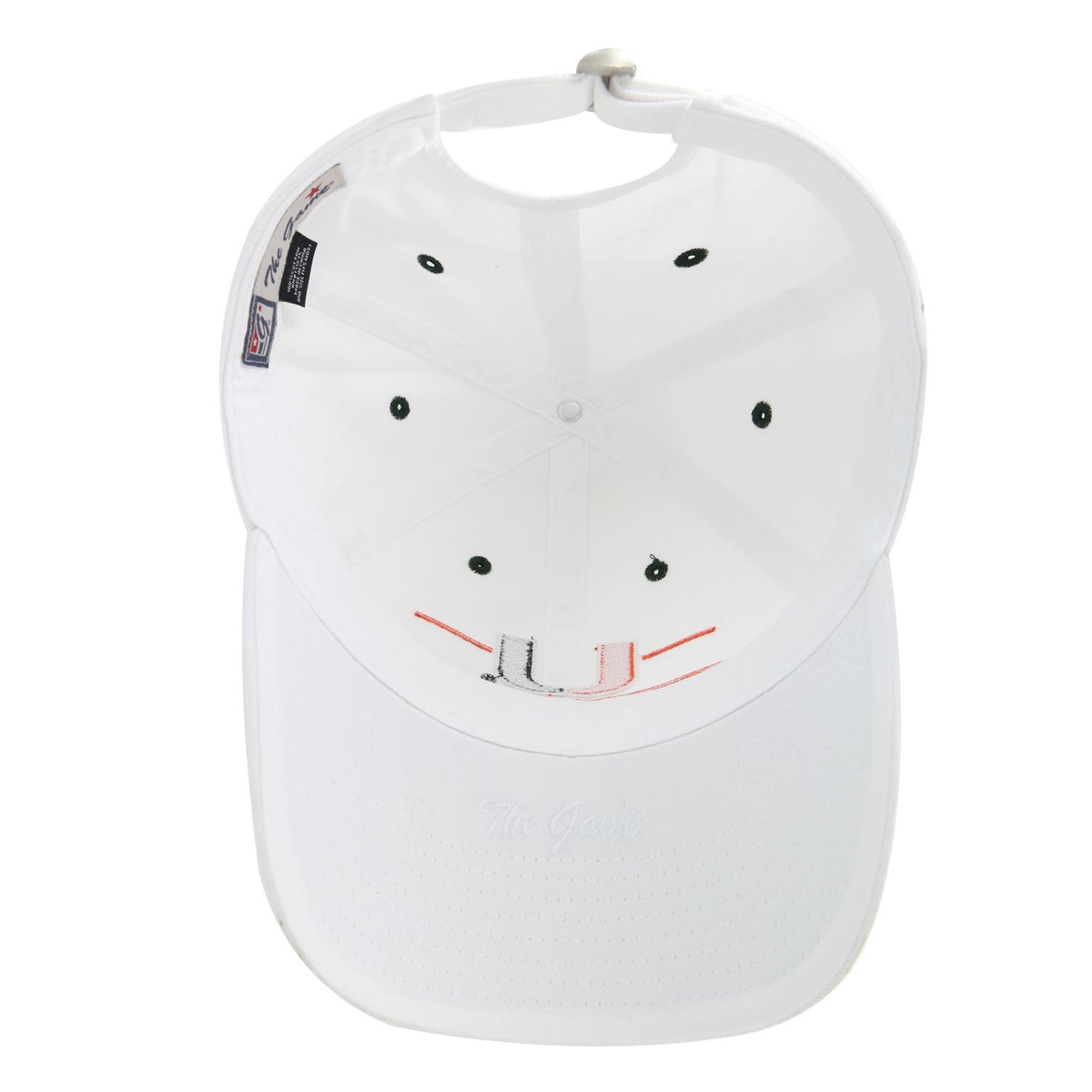 The Game Miami Hurricanes White U Volleyball Adjustable Hat