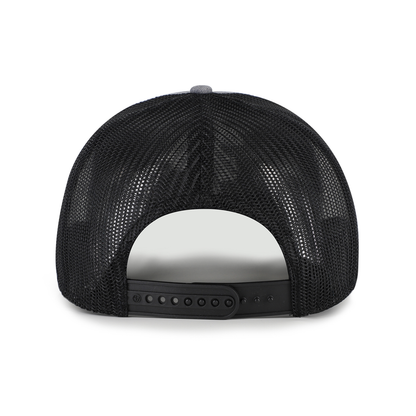 '47 Brand Miami Hurricanes Grey Trucker Adjustable Hat with Black Mesh