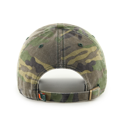 '47 Brand Miami Hurricanes Camo U Adjustable Hat