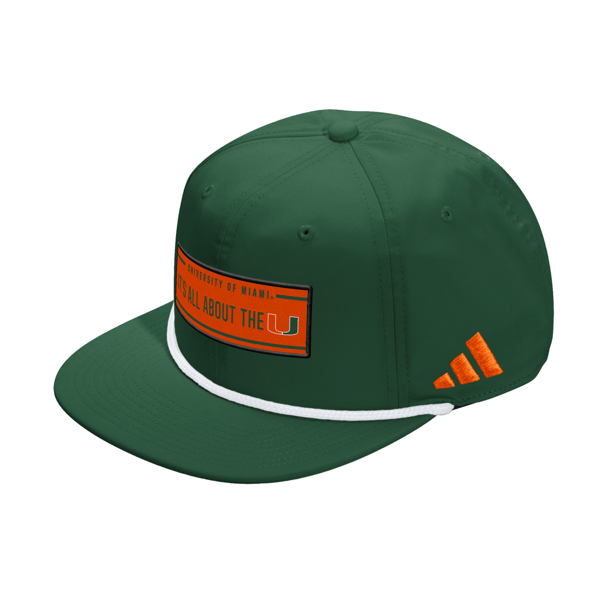 adidas Miami Hurricanes Green &#39;All About The U&#39; Strapback