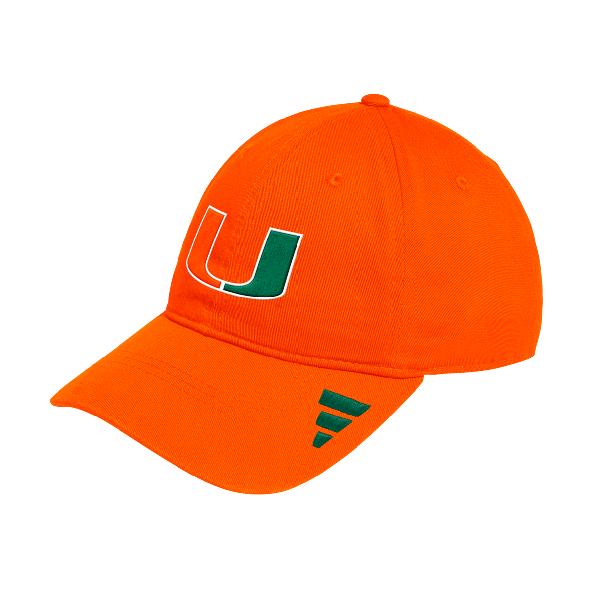adidas Miami Hurricanes Orange Adjustable Slouch Hat