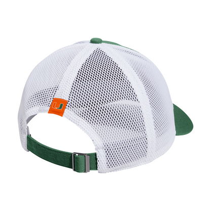 adidas Miami Hurricanes Green Sebastian the Ibis Canes Slouch Trucker Hat