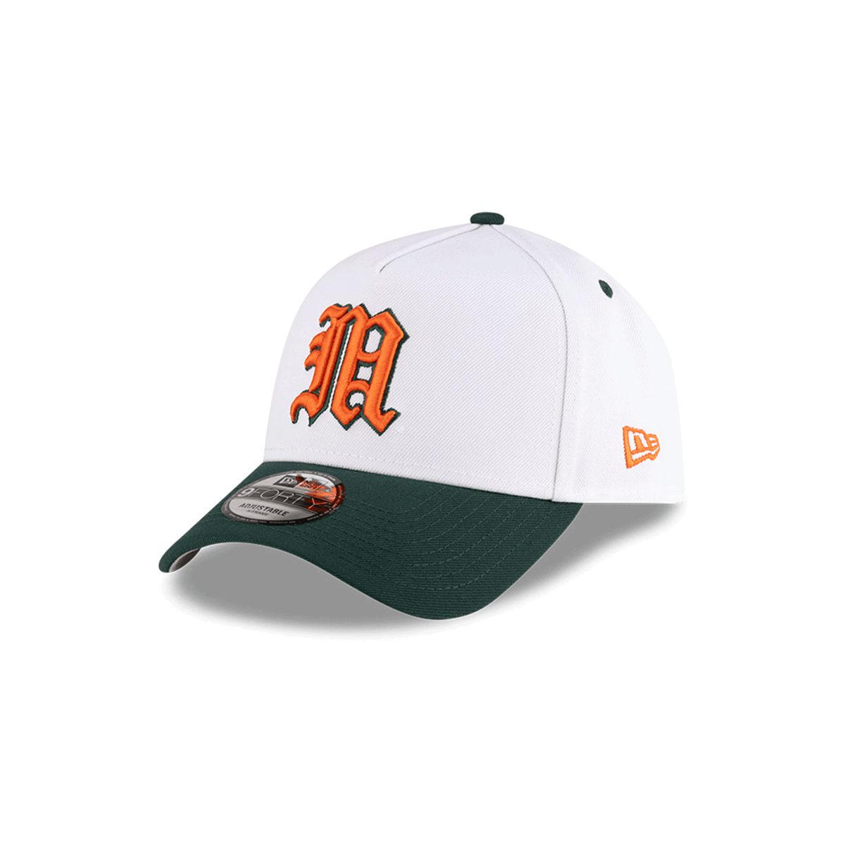 New Era Miami Hurricanes White Old English &quot;M&quot; On-Field 9FORTY Snapback Hat