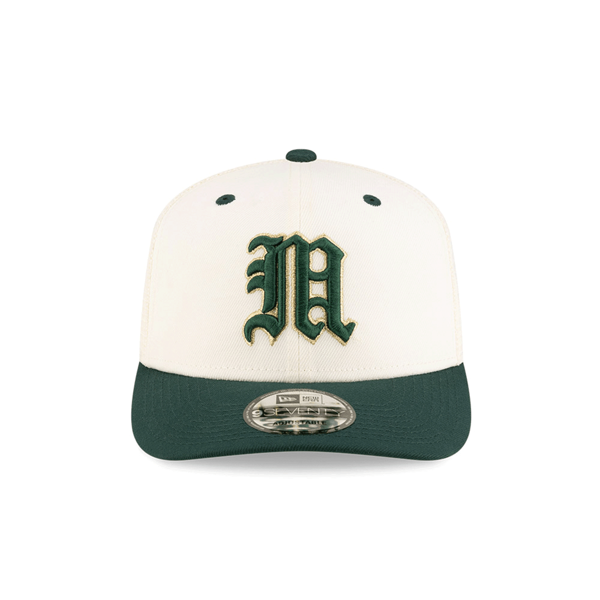 New Era Miami Hurricanes White Old English &quot;M&quot; On-Field 9SEVENTY Trucker
 Snapback Hat
