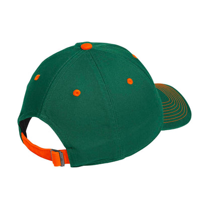 adidas Miami Hurricanes Green Sebastian Adjustable Hat