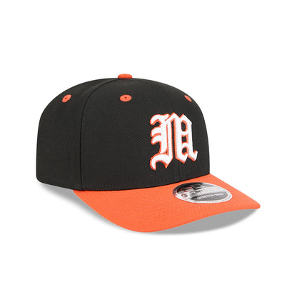 New Era Miami Hurricanes Black and Orange Old English "M" 9SEVENTY Adjustable Hat