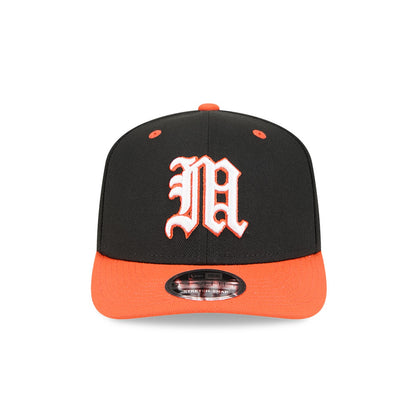 New Era Miami Hurricanes Black and Orange Old English "M" 9SEVENTY Adjustable Hat