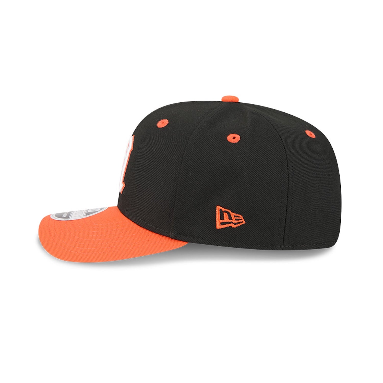 New Era Miami Hurricanes Black and Orange Old English 
