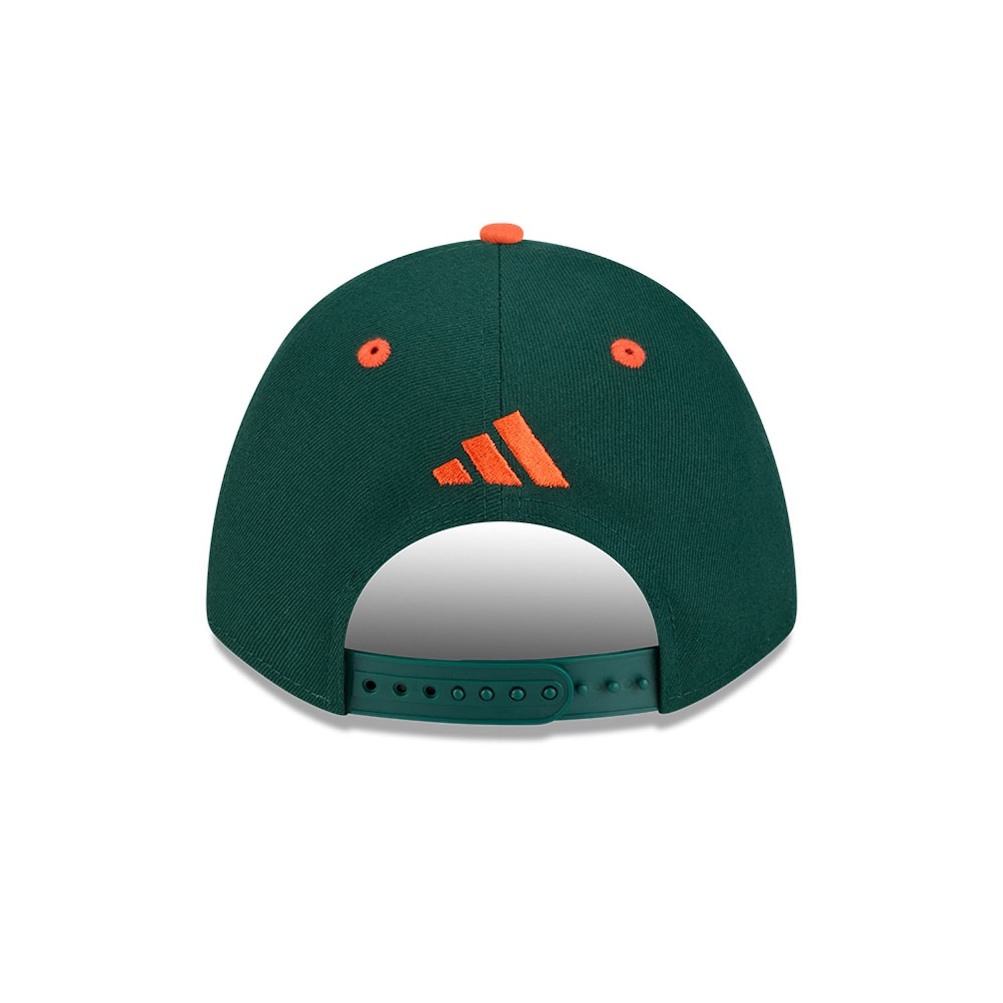 New Era Miami Hurricanes Green and Orange Old English "M" 9FORTY Adjustable Hat