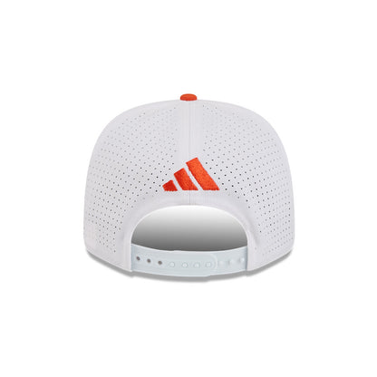 New Era Miami Hurricanes White and Orange Maniac 9SEVENTY Adjustable Hat