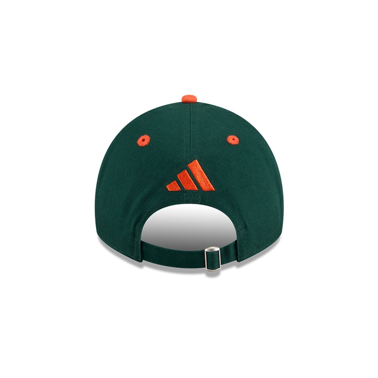 New Era Miami Hurricanes Green and Orange Old English "M" 9TWENTY Adjustable Hat