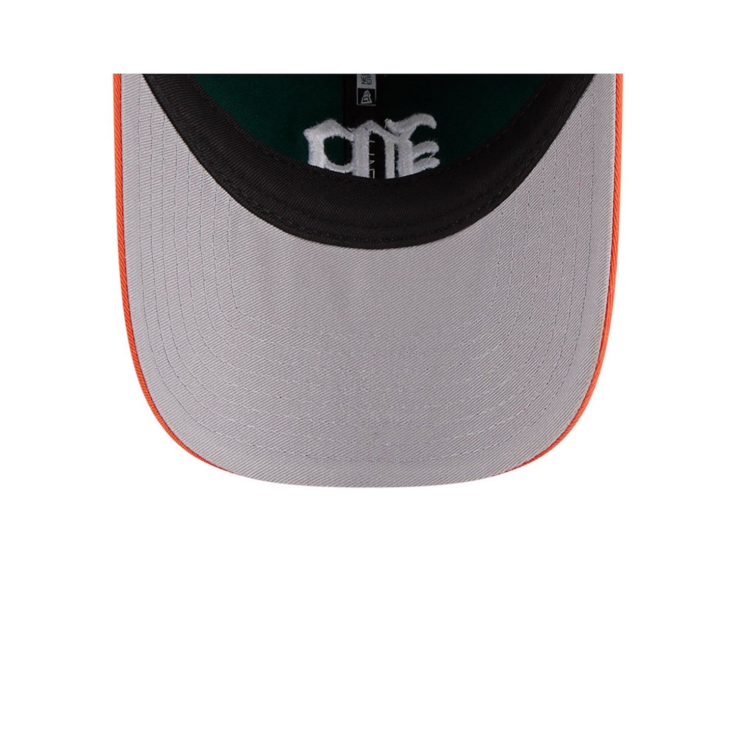 New Era Miami Hurricanes Green and Orange Old English "M" 9TWENTY Adjustable Hat