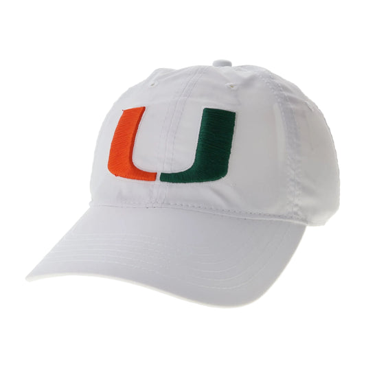 Legacy Miami Hurricanes White U Cool Fit Adjustable Hat
