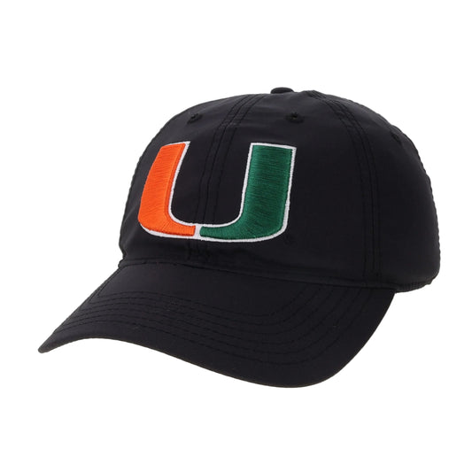 Legacy Miami Hurricanes Black U Cool Fit Adjustable Hat