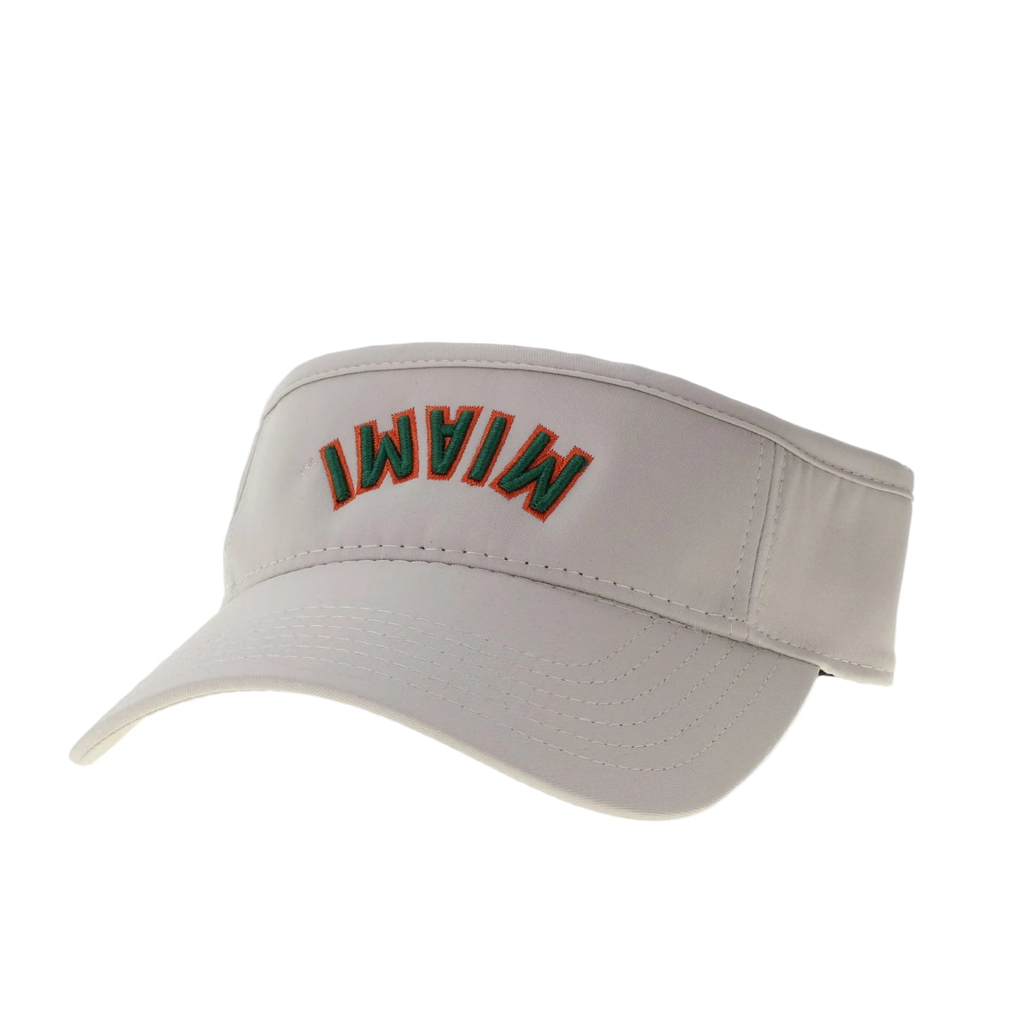 Legacy Miami Hurricanes Stone Upside Down “Miami” Cool Fit Visor