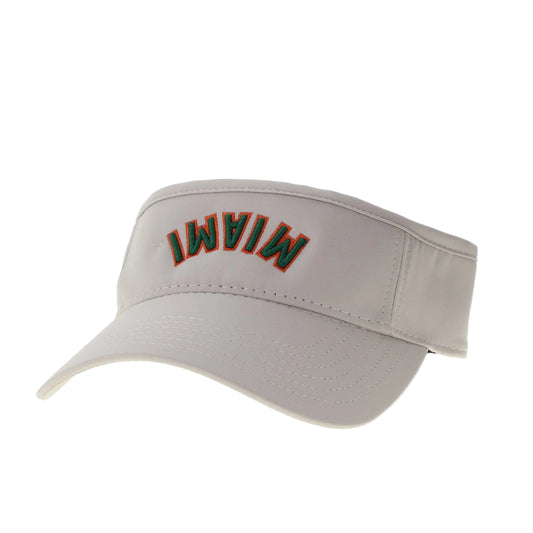 Legacy Miami Hurricanes Stone Upside Down “Miami” Cool Fit Visor