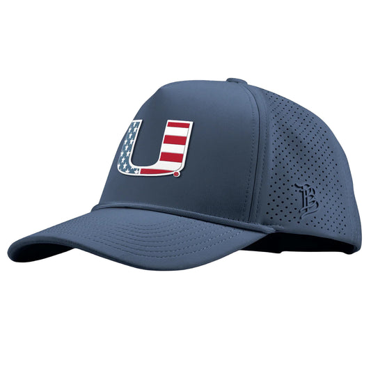 Branded Bills Miami Hurricanes Navy USA X Gen Performance Hat
