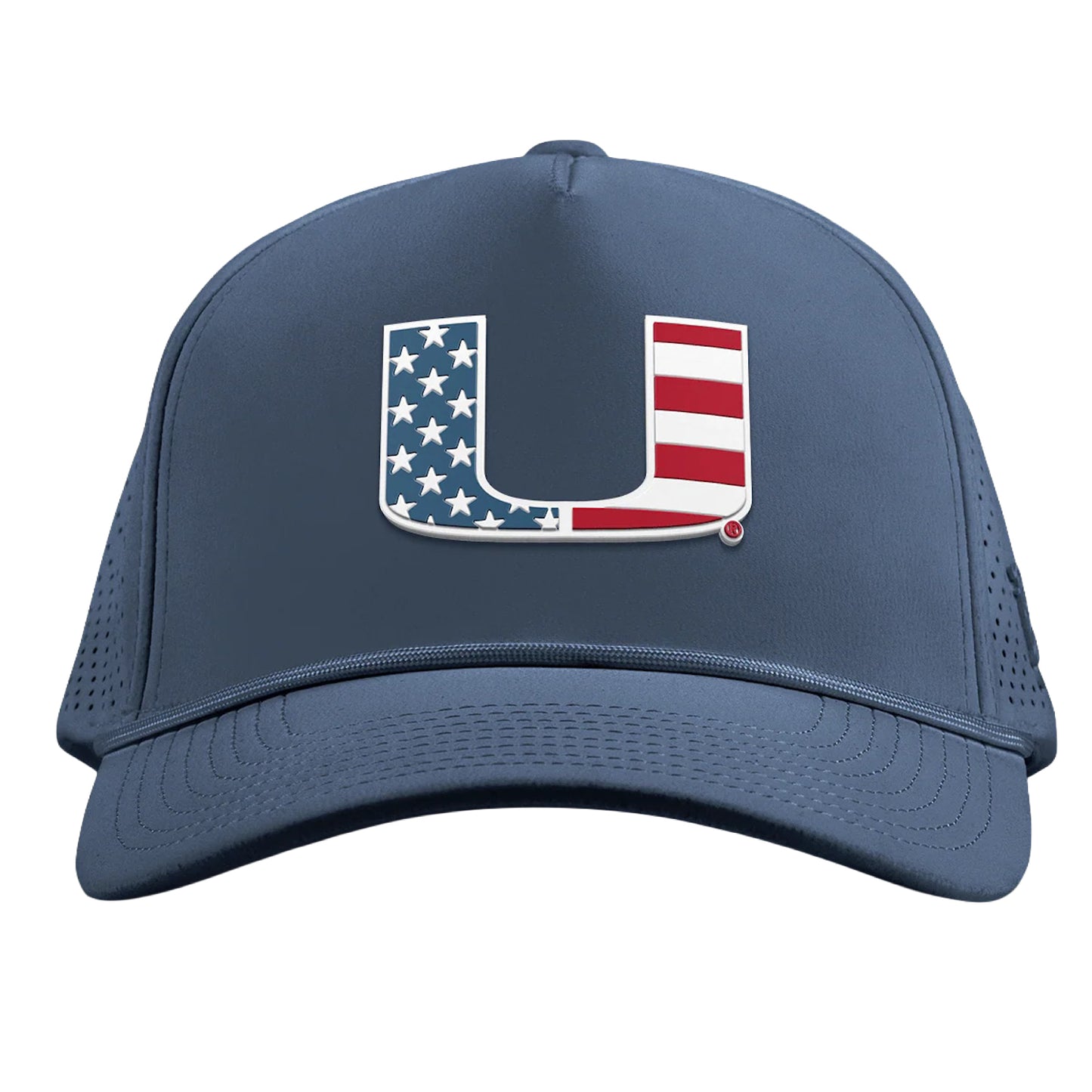 Branded Bills Miami Hurricanes Navy USA X Gen Performance Hat