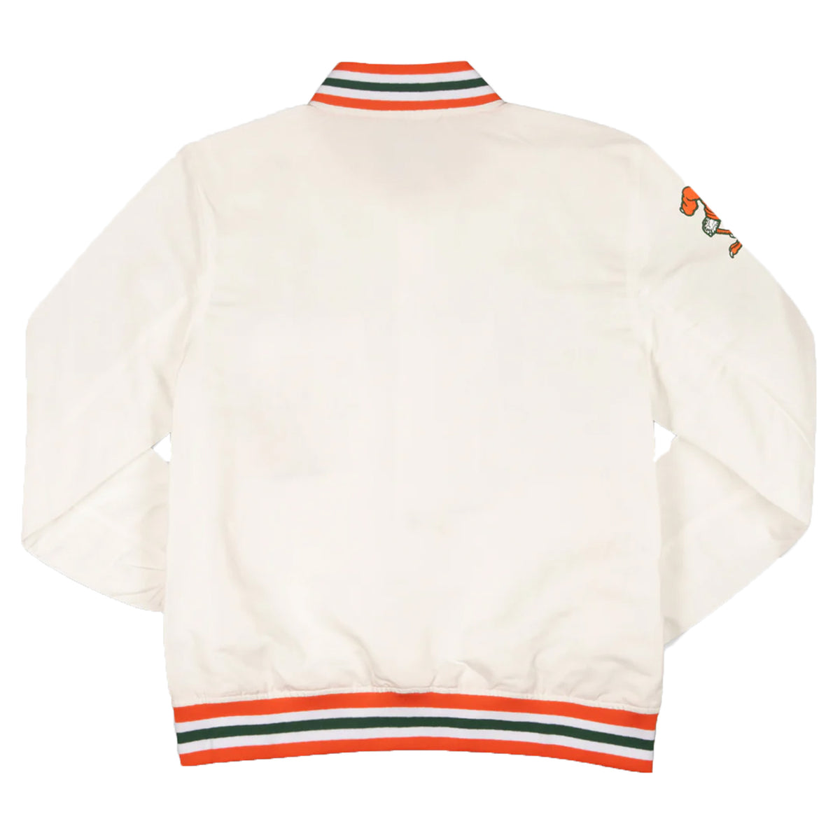 Homefield Miami Hurricanes White Football Patch Bomber Jacket