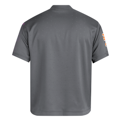 adidas Miami Hurricanes Grey Short-Sleeve Dugout Jacket