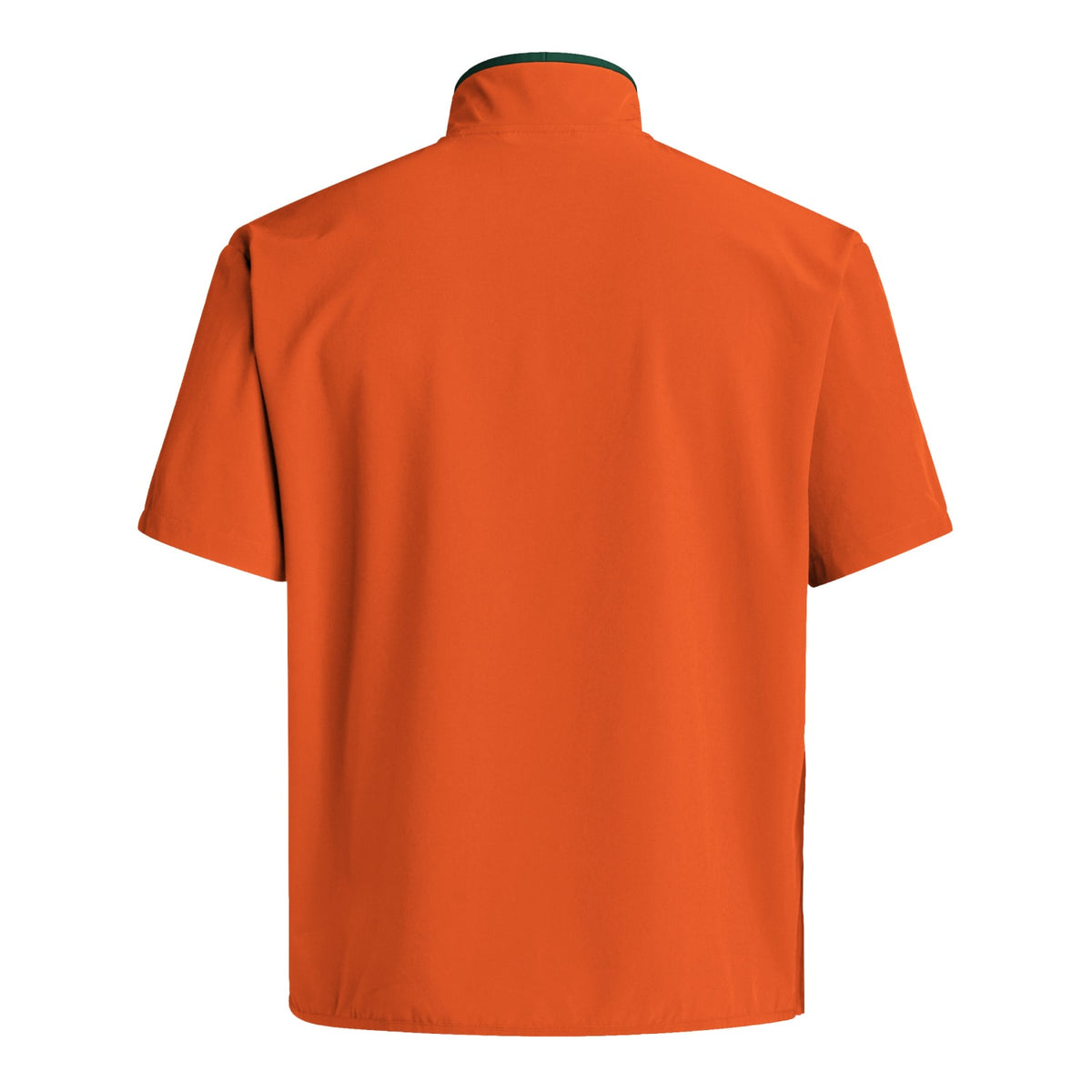 adidas Miami Hurricanes Orange Short Sleeve 1/4 Zip Performance Jacket