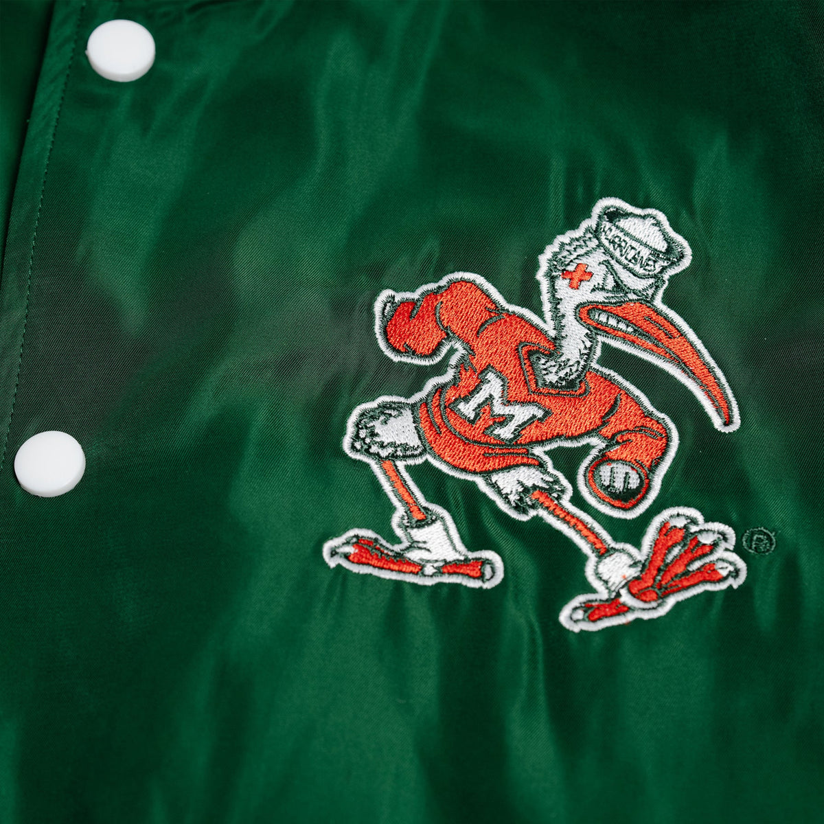 Homefield Miami Hurricanes Sebastian Green Bomber Jacket