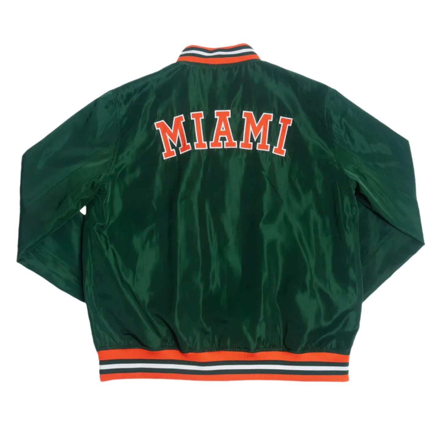 Homefield Miami Hurricanes Sebastian Green Bomber Jacket