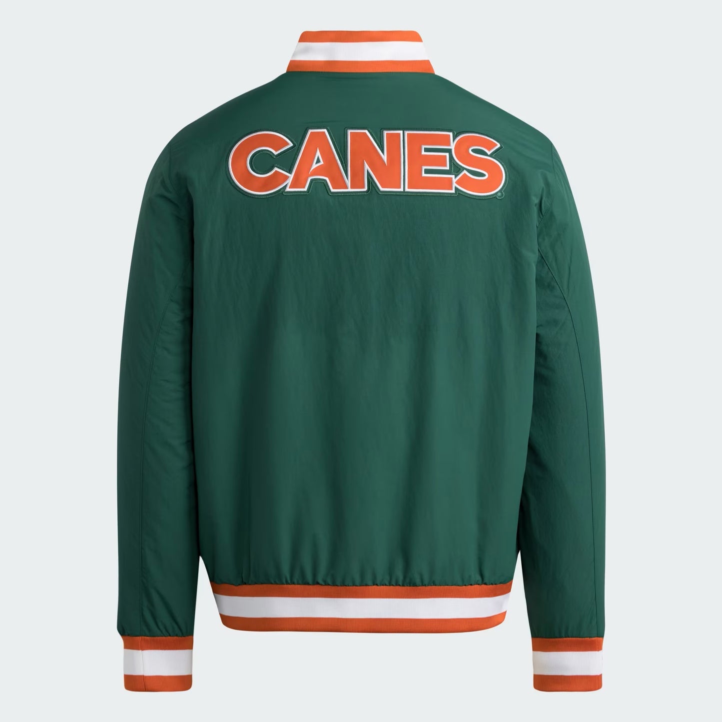 adidas Miami Hurricanes Green Old English "M" Coaches Jacket