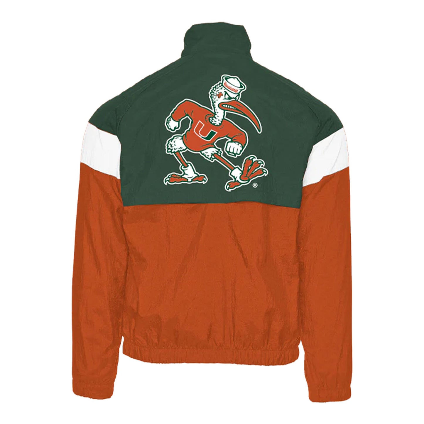 Something Inked Miami Hurricanes Orange Retro Sebastian Track Jacket