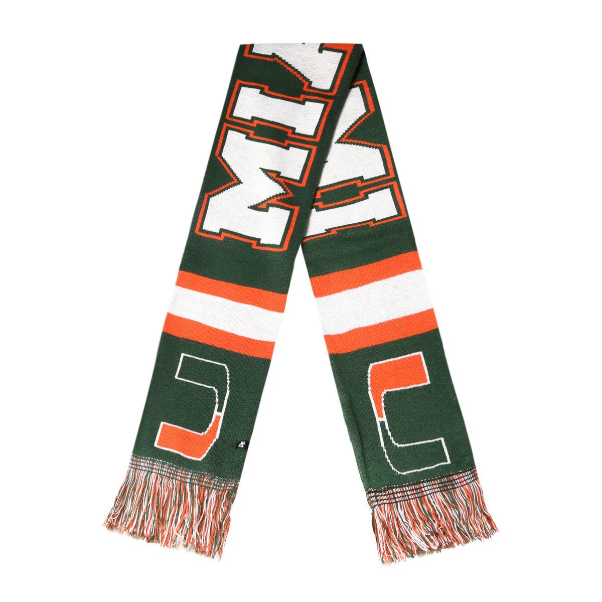 '47 Brand Miami Hurricanes Green Classic Knit Scarf