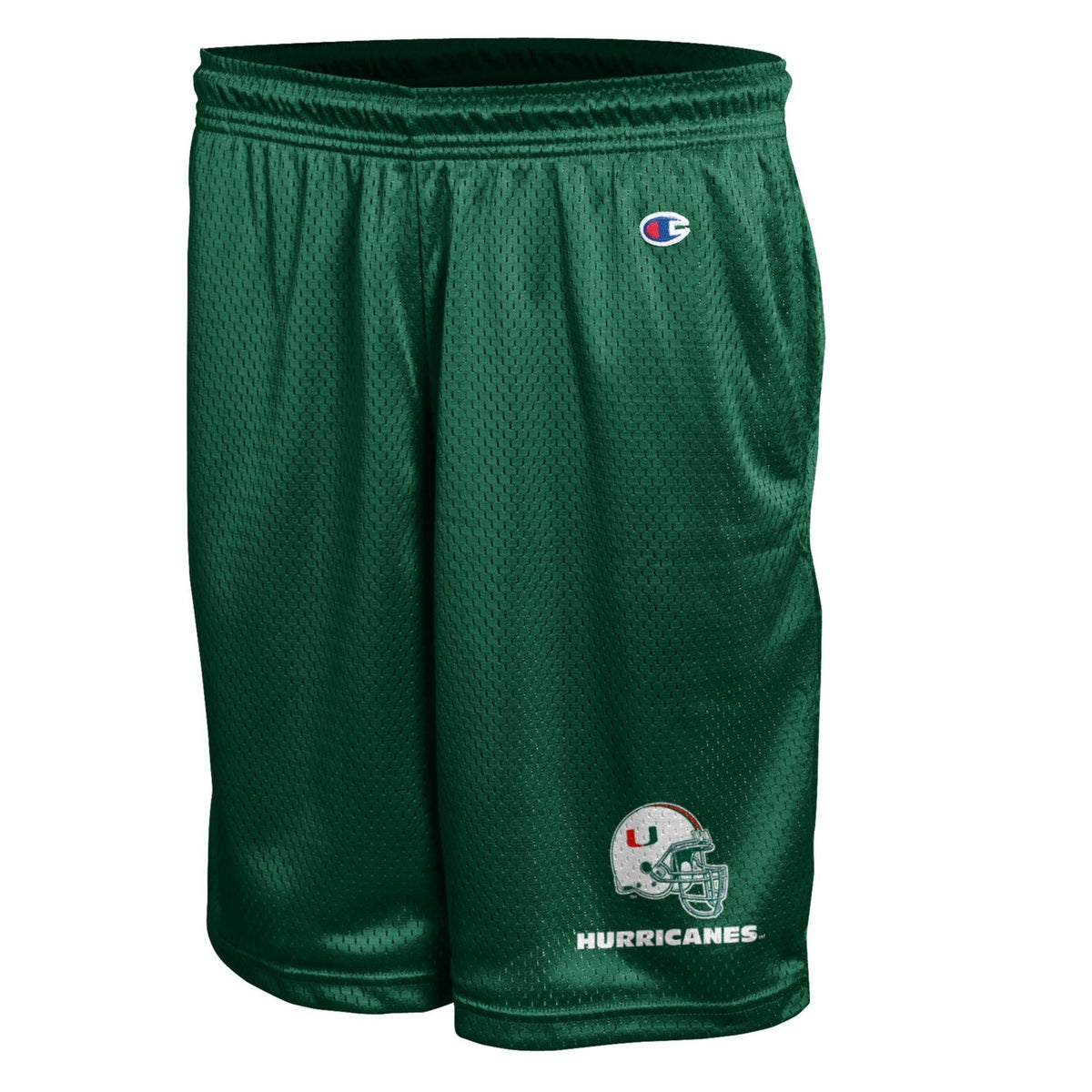 Champion Miami Hurricanes Football Helmet Green Shorts