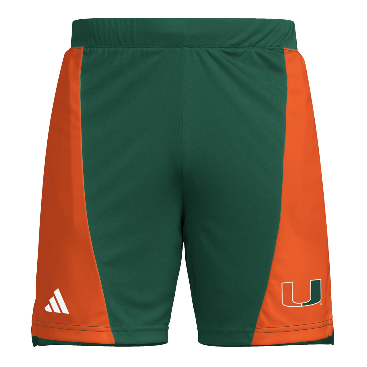 adidas Miami Hurricanes Green D4T Performance Shorts