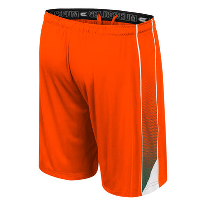 Colosseum University Of Miami Orange Drawstring Shorts