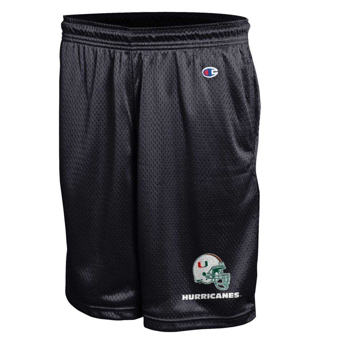 Champion Miami Hurricanes Football Helmet Black Shorts